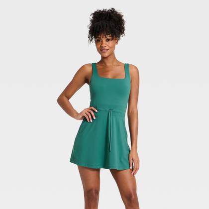 Women's Knit Active Dress - All In Motion™ Forest Green M