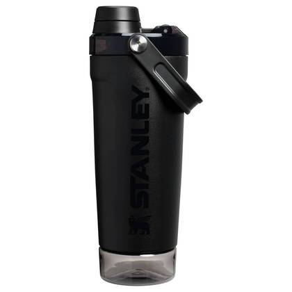 Stanley 20 fl oz Stainless Steel Activate Shaker Bottle - Black