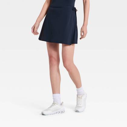 Women's Knit Wrap Skort - All In Motion™ Navy Blue XXL