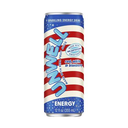 Unwell Energy Red White and Blueberry - 12oz