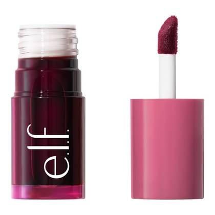 e.l.f. Sheer For It Blush Tint - Buildable Stain For Lips + Cheek - Plums Up - 0.22 fl oz