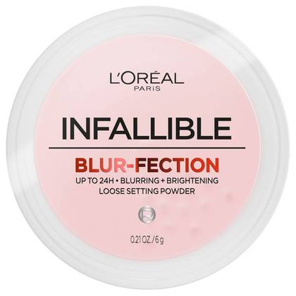 L'Oreal Paris Infallible Blur-fection Longwear Loose Setting Powder - Brightening Deep Pink - 0.21oz