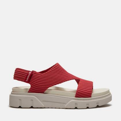 Timberland Women's Greyfield Backstrap Sandal, Red Knit, 7