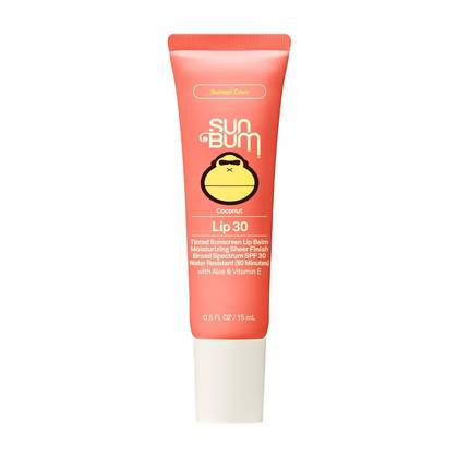 Sun Bum Tinted Lip Sunscreen - Sunset Cove - 0.5 fl oz: SPF 30, Liquid Form, Zinc Oxide, Coconut Scent