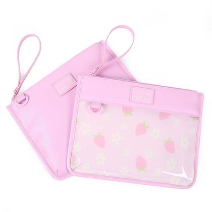 Fulton Bag Co. 2pk Leatherette Snack Pouches - Pink