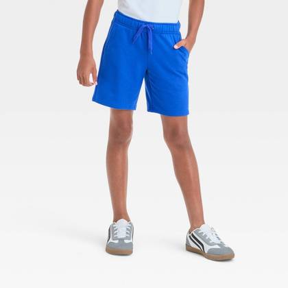 Boys' Pull-On 'At the Knee' Knit Shorts - Cat & Jack™ Royal Blue L