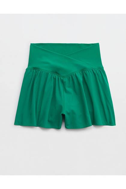 OFFLINE By Aerie Real Me Crossover Flowy Short Pine