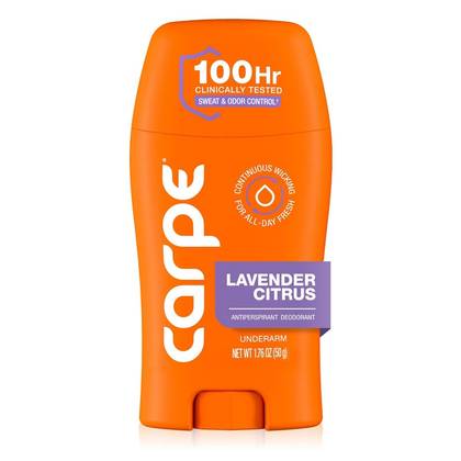 Carpe Women's 100HR Sweat & Odor Control Antiperspirant Deodorant - Lavender Citrus - 1.76oz: Under Arm, Paraben-Free, Cream, Vegan