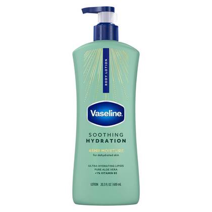 Vaseline Intensive Care Moisturizing Ceramide Body Lotion with Aloe Vera Soothing Hydration: For Dry Skin, Pump Bottle, 20.3 oz