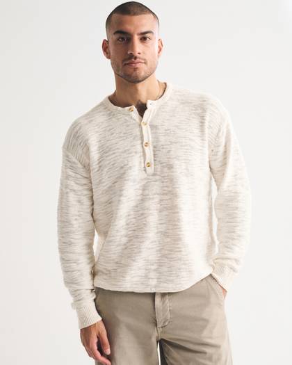 100% Cotton Knit Henley