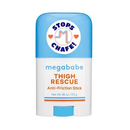 Megababe Thigh Rescue Lotion Anti-Chafe Stick - Trial Size - Pomegranate/Citrus Scent - 0.81oz