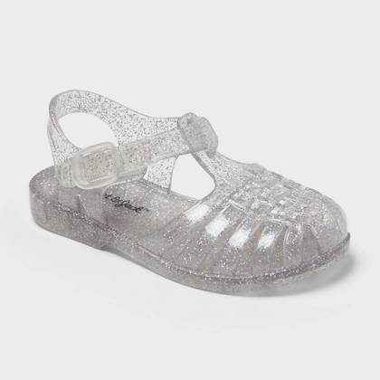 Toddler Sunny Jelly Sandals - Cat & Jack™ Clear 8T