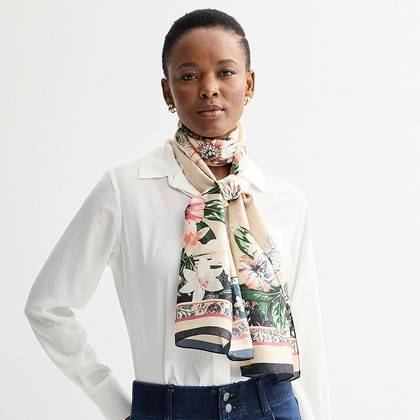 Women's Nine West Lily Botanical Oblong Scarf