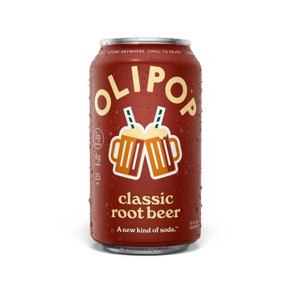 OLIPOP Root Beer Soda - 12 fl oz can