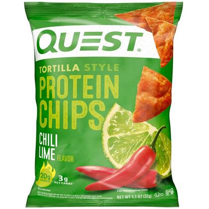 Quest Nutrition Protein Chips - Chili Lime - 1.1oz: High-Protein Snack, 17g Protein, Single Pack
