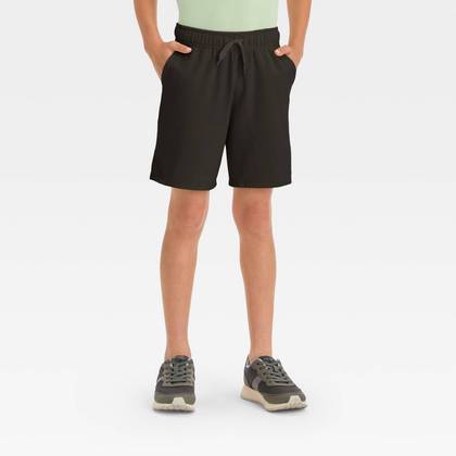 Boys' Pull-On 'At the Knee' Knit Shorts - Cat & Jack™ Black L
