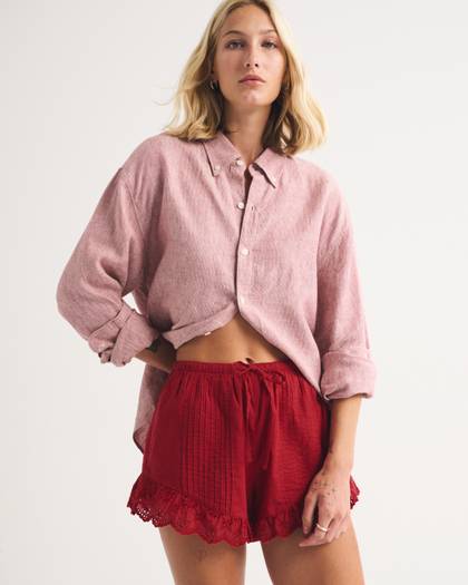 100% Cotton Ruffle Pull-On Short