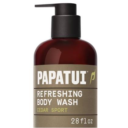 Papatui Men's Sulfate-Free Exfoliating and Hydrating Body Wash - Cedar Sport - 28 fl oz