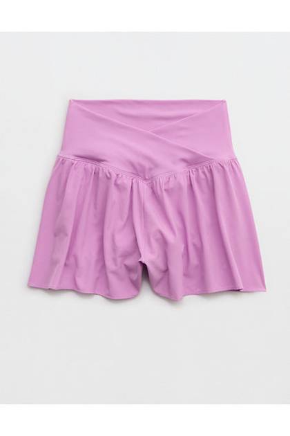 OFFLINE By Aerie Real Me Crossover Flowy Short Planet Pink
