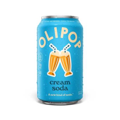 OLIPOP Cream Soda Soda - 12 fl oz can