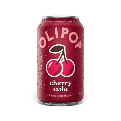 OLIPOP Cherry Cola Soda - 12 fl oz can