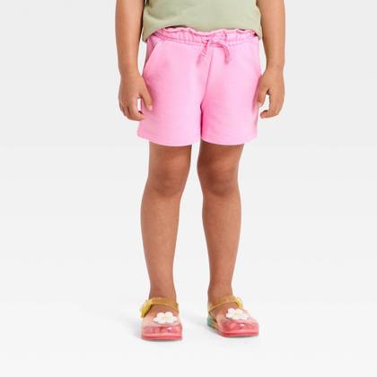 Baby Girls' Knit Shorts - Cat & Jack™ Bright Pink 18M