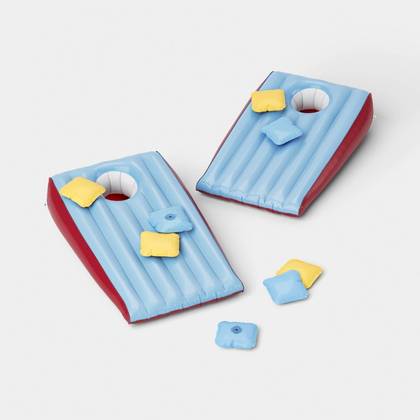 Inflatable Cornhole Game Floating Pool Games 10pc - Sun Squad™