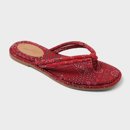 Women's Kirby Sandals - Universal Thread™ Red 7