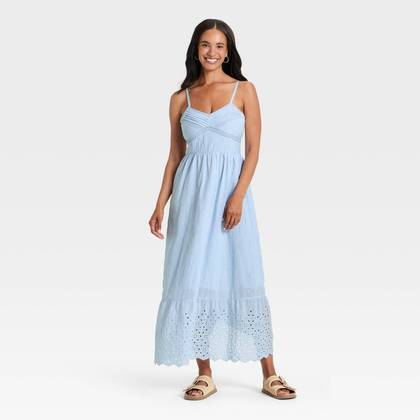 Women's Cami Midi Sundress - Universal Thread™ Light Blue M