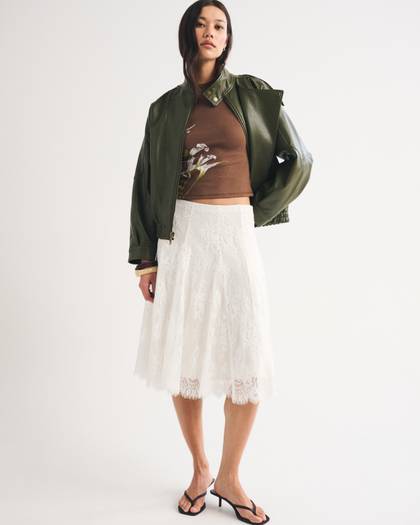 Lace Midi Skirt