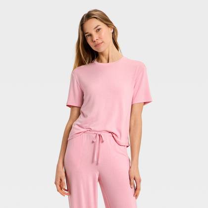 Women's Jersey Pajama T-Shirt - Auden™ Pink XXL