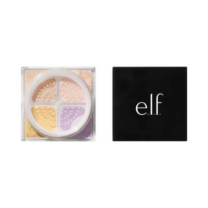 e.l.f. Set It Bright Correcting & Brightening Setting Powder Quad - Medium/Tan - 0.37oz
