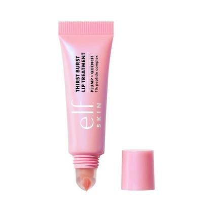 e.l.f. SKIN Thirst Burst Lip Treatment Plump + Quench 1% Peptide Complex - Sheer Guava - 0.35oz