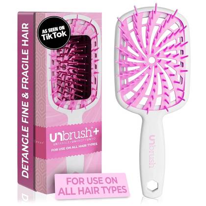 Unbrush Plus Detangling Hair Brush - Bubble Gum