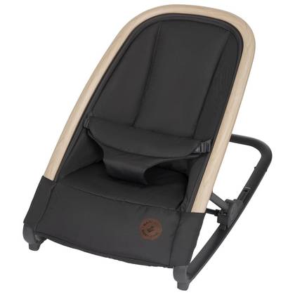 Maxi-Cosi Kori 2-in-1 Baby Rocker - Classic Graphite: Reclining Seat, Machine Washable Pad, 3-Point Restraint