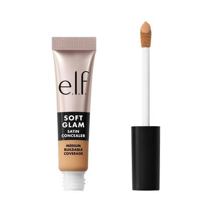 e.l.f. Soft Glam Satin Concealer - 24 Light Warm - 0.21 fl oz: Medium Coverage, Face Application, Paraben-Free, Vegan