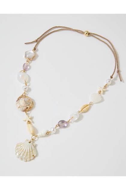 Aerie Beach Treasure Necklace Multi