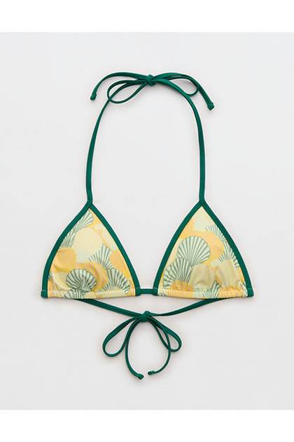 Aerie String Triangle Bikini Top Citron