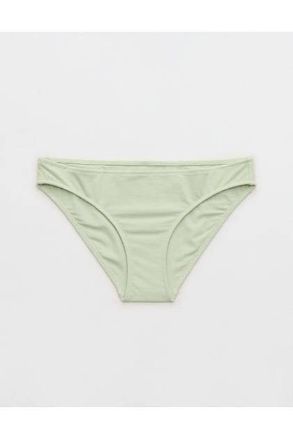 Aerie Pique Full Coverage Bikini Bottom Aloe