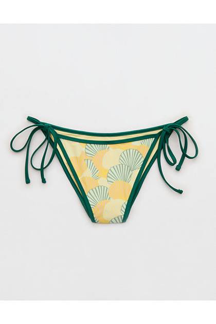 Aerie Cheekiest Side Tie Bikini Bottom Citron