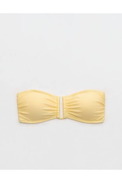 Aerie Shine Bandeau Bikini Top Citron