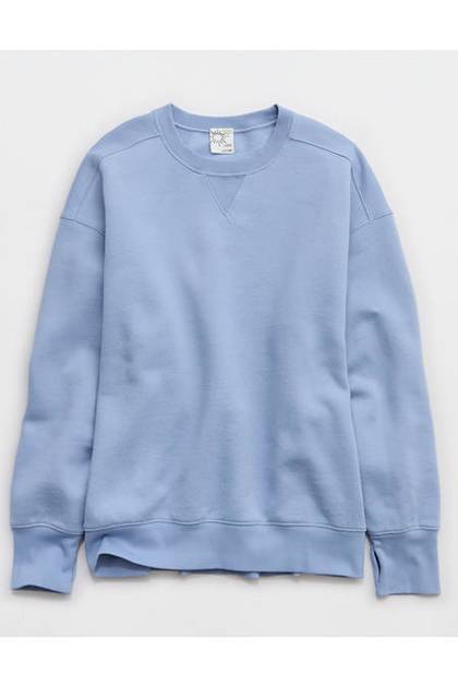 OFFLINE By Aerie Cloud Fleece Oversized Crewneck Sweatshirt Monaco Blue