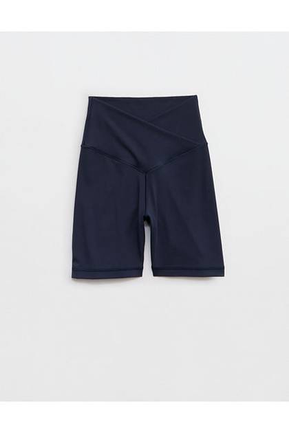 OFFLINE By Aerie Real Me Crossover High Waisted 5" Bike Short Steel Blue