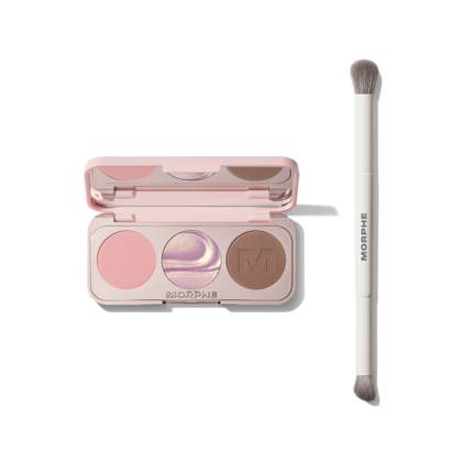 ChromaPlus Eyeshadow Trio & M300 Dual-Ended Eyeshadow Brush Bundle