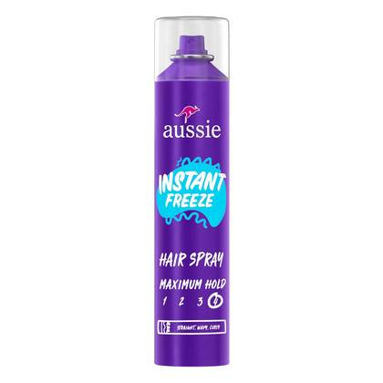 Aussie Instant Freeze Aero Hair Spray - 10oz: For All Hair Types, Aerosol, Smoothing, Securing Hair