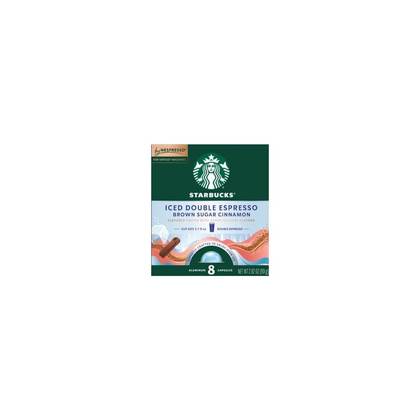 Starbucks by Nespresso Vertuo Line Iced Brown Sugar Cinnamon Light Roast Double Shot Coffee Pods - 8ct