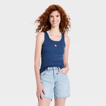 Women's Fitted Pullover Tank Top - Universal Thread™ Navy Blue XS