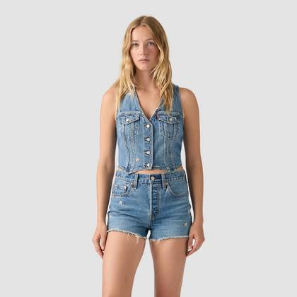 Levi's® Women's "Bee in the Bonnet" Denim Vest - Blue M