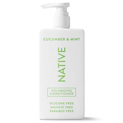 Native Vegan Cucumber & Mint Volume Conditioner, Clean, Sulfate, Paraben and Silicone Free - 16.5 fl oz