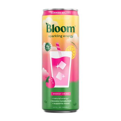 BLOOM NUTRITION Sparkling Energy Summer Splash - 12 fl oz